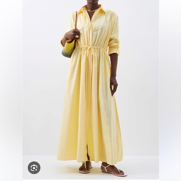 Dresses & Skirts - Yellow Maxi Shirt Dress